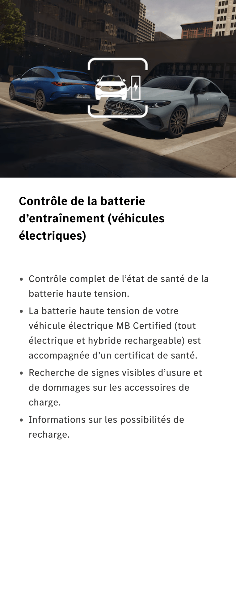 Contrôle de la batterie d’entraînement (véhicules électriques)