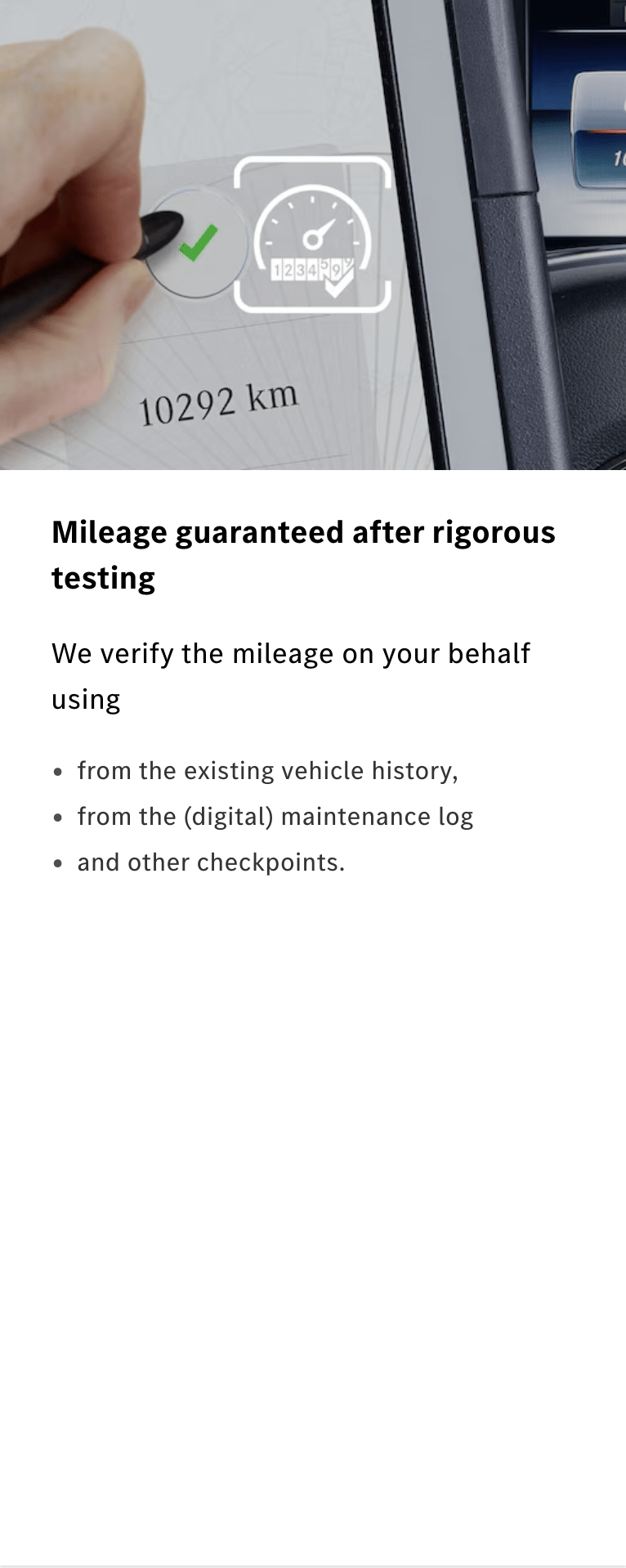 Mileage guaranteed after rigorous testing
