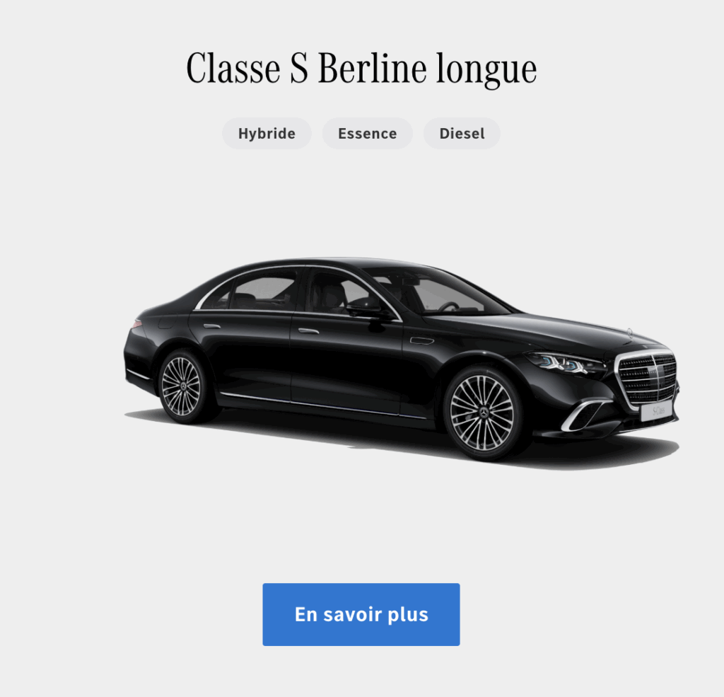 Classe S Berline longue
