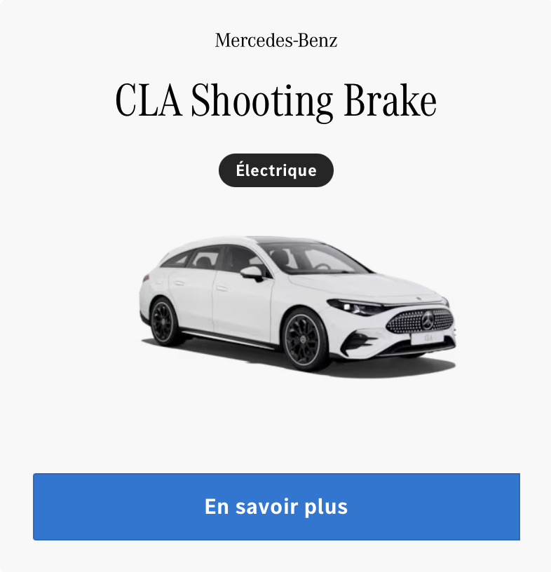 CLA shooting brake electrique