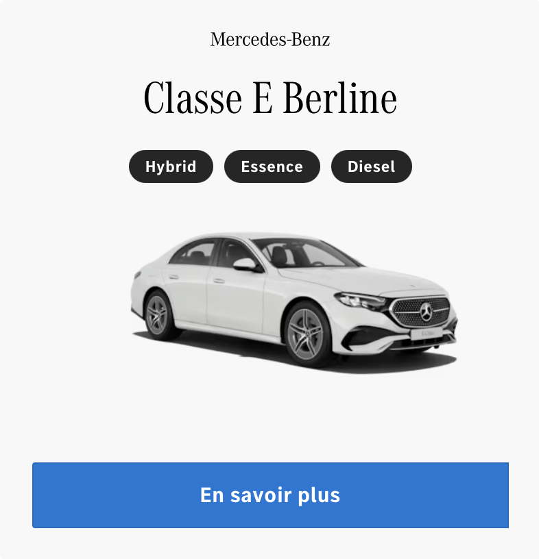 Classe E Berline