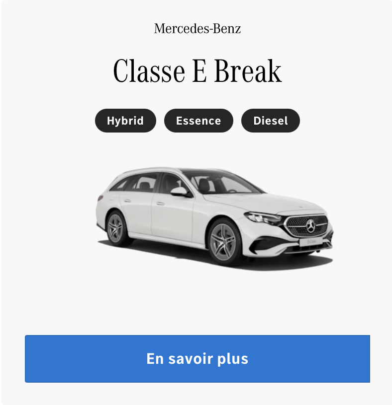 Classe E break