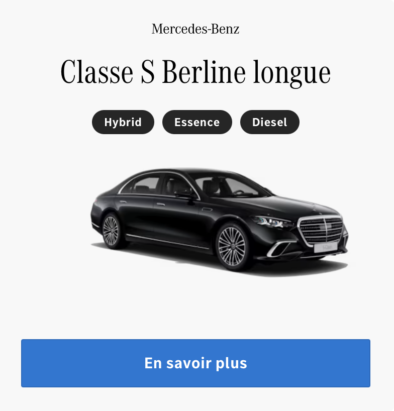 Classe S longue